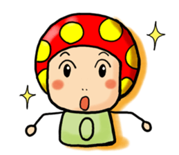 a.i.u.e.o.mushroom! sticker #256357
