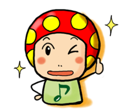 a.i.u.e.o.mushroom! sticker #256392