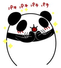 Black panda of the tail sticker #256955