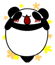 Black panda of the tail sticker #256956