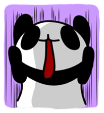 Black panda of the tail sticker #256974