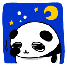 Black panda of the tail sticker #256976