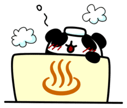 Black panda of the tail sticker #256979