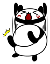 Black panda of the tail sticker #256984