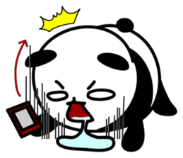 Black panda of the tail sticker #256986