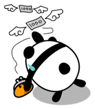 Black panda of the tail sticker #256988