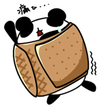 Black panda of the tail sticker #256991