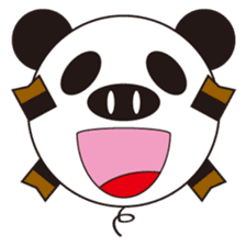 circle face 3 pig-panda sticker #257786