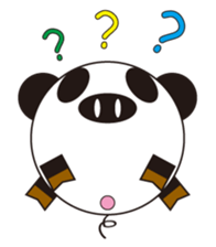 circle face 3 pig-panda sticker #257794