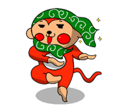 Hokkamuri monkey tsuyoshi sticker #260149