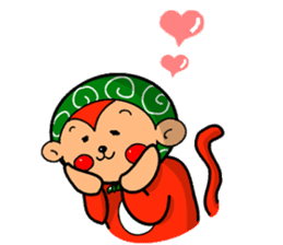 Hokkamuri monkey tsuyoshi sticker #260152
