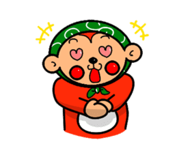 Hokkamuri monkey tsuyoshi sticker #260153
