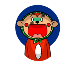 Hokkamuri monkey tsuyoshi sticker #260163