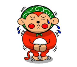 Hokkamuri monkey tsuyoshi sticker #260167