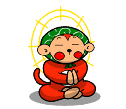Hokkamuri monkey tsuyoshi sticker #260179