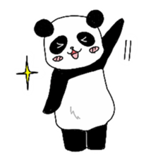 Chubby panda sticker #261146