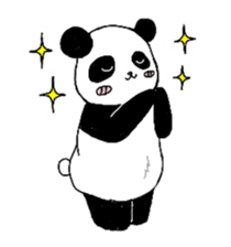 Chubby panda sticker #261147