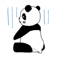 Chubby panda sticker #261154
