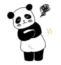 Chubby panda sticker #261155