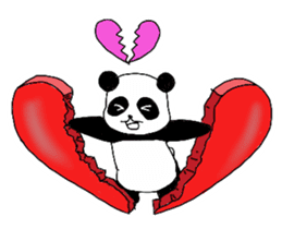 Chubby panda sticker #261160