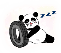 Chubby panda sticker #261169