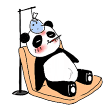 Chubby panda sticker #261177