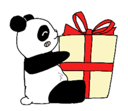Chubby panda sticker #261179