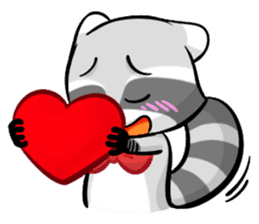 Rakkun : The Frisky Raccoon sticker #262106