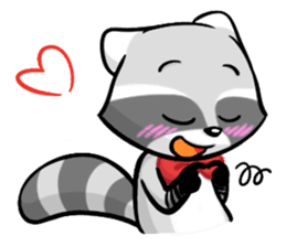 Rakkun : The Frisky Raccoon sticker #262107