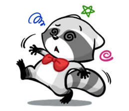 Rakkun : The Frisky Raccoon sticker #262113