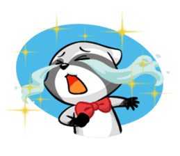 Rakkun : The Frisky Raccoon sticker #262116