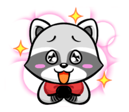 Rakkun : The Frisky Raccoon sticker #262119