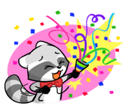 Rakkun : The Frisky Raccoon sticker #262122