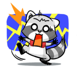 Rakkun : The Frisky Raccoon sticker #262123