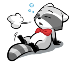 Rakkun : The Frisky Raccoon sticker #262125