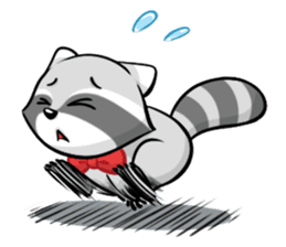 Rakkun : The Frisky Raccoon sticker #262126