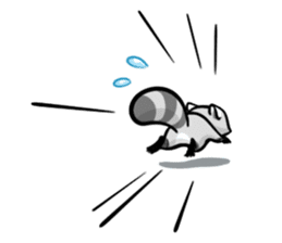 Rakkun : The Frisky Raccoon sticker #262127