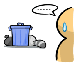 Rakkun : The Frisky Raccoon sticker #262128