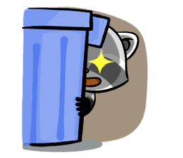 Rakkun : The Frisky Raccoon sticker #262129