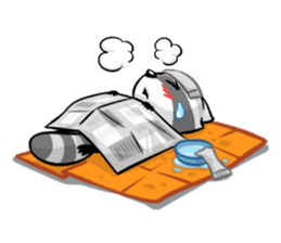Rakkun : The Frisky Raccoon sticker #262131