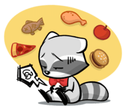 Rakkun : The Frisky Raccoon sticker #262133