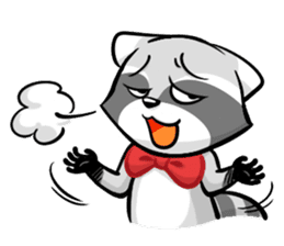Rakkun : The Frisky Raccoon sticker #262135
