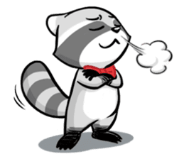 Rakkun : The Frisky Raccoon sticker #262136