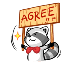 Rakkun : The Frisky Raccoon sticker #262137
