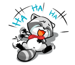 Rakkun : The Frisky Raccoon sticker #262138