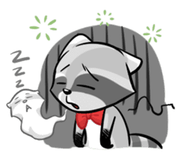 Rakkun : The Frisky Raccoon sticker #262142
