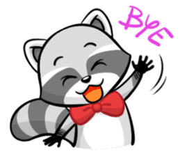 Rakkun : The Frisky Raccoon sticker #262144