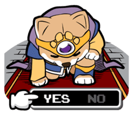 Shiba-dog the Brave sticker #262868