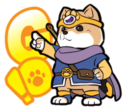 Shiba-dog the Brave sticker #262870