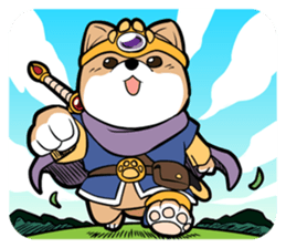 Shiba-dog the Brave sticker #262873